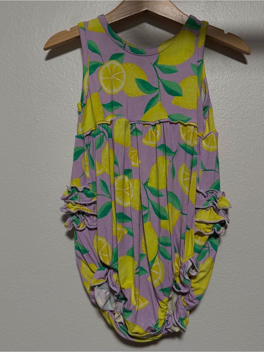 Little sleepies bamboo bubble romper